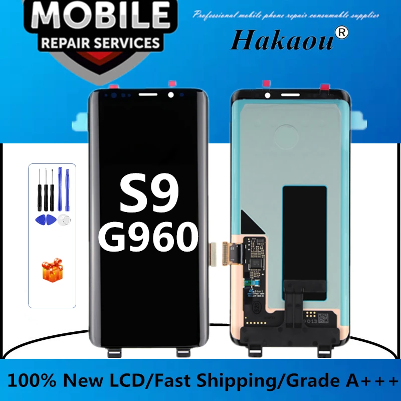 Fftrends 1 шт. 100% OEM для Samsung Galaxy S9 сменная панель ЖК-экрана G9600 G960N G960F G960U бесплатная