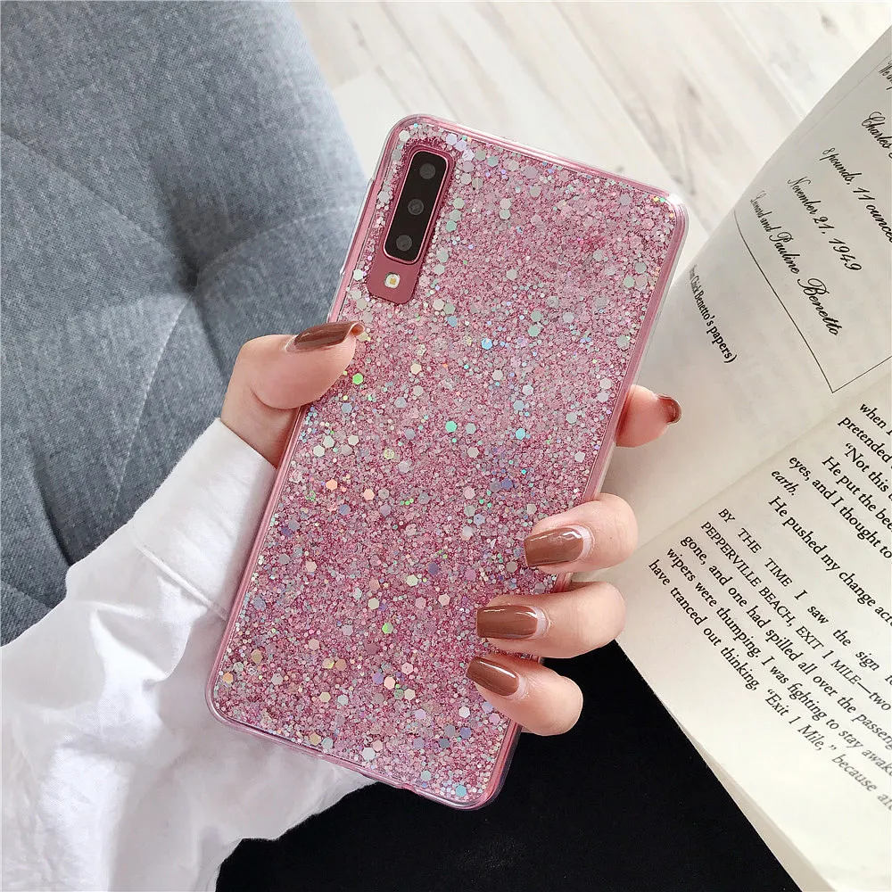 PK Блестящий силиконовый чехол для телефона huawei P20 Pro P30 Lite mate 10 20 X P10 Plus P Smart 30 блестки Чехлы Fundas Hoesje - Цвет: PK