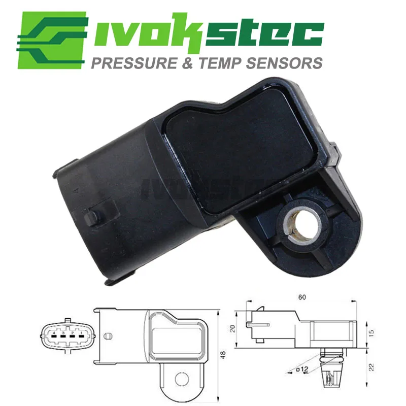 0281002845 3 бар Впускной датчик давления воздуха для Fiat 500 Bravo Ducato Fiorino Grande Punto Qubo 1 2 D