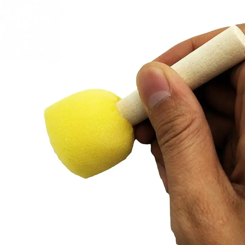 4 шт. малыш Губка Краски щетка оригинальная деревянная ручка ing граффити раннего