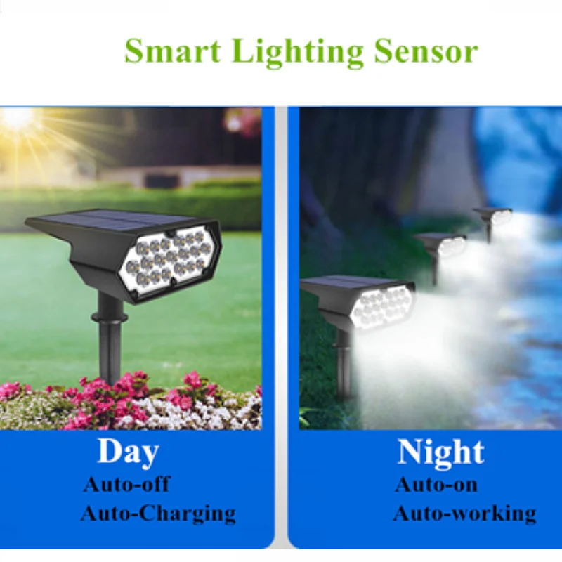 저렴한 DHL-태양열 지상 잔디 전구, 방수 조명 센서, 태양광 벽 램프, 야외 정원, 통로, 마당, 4 개
