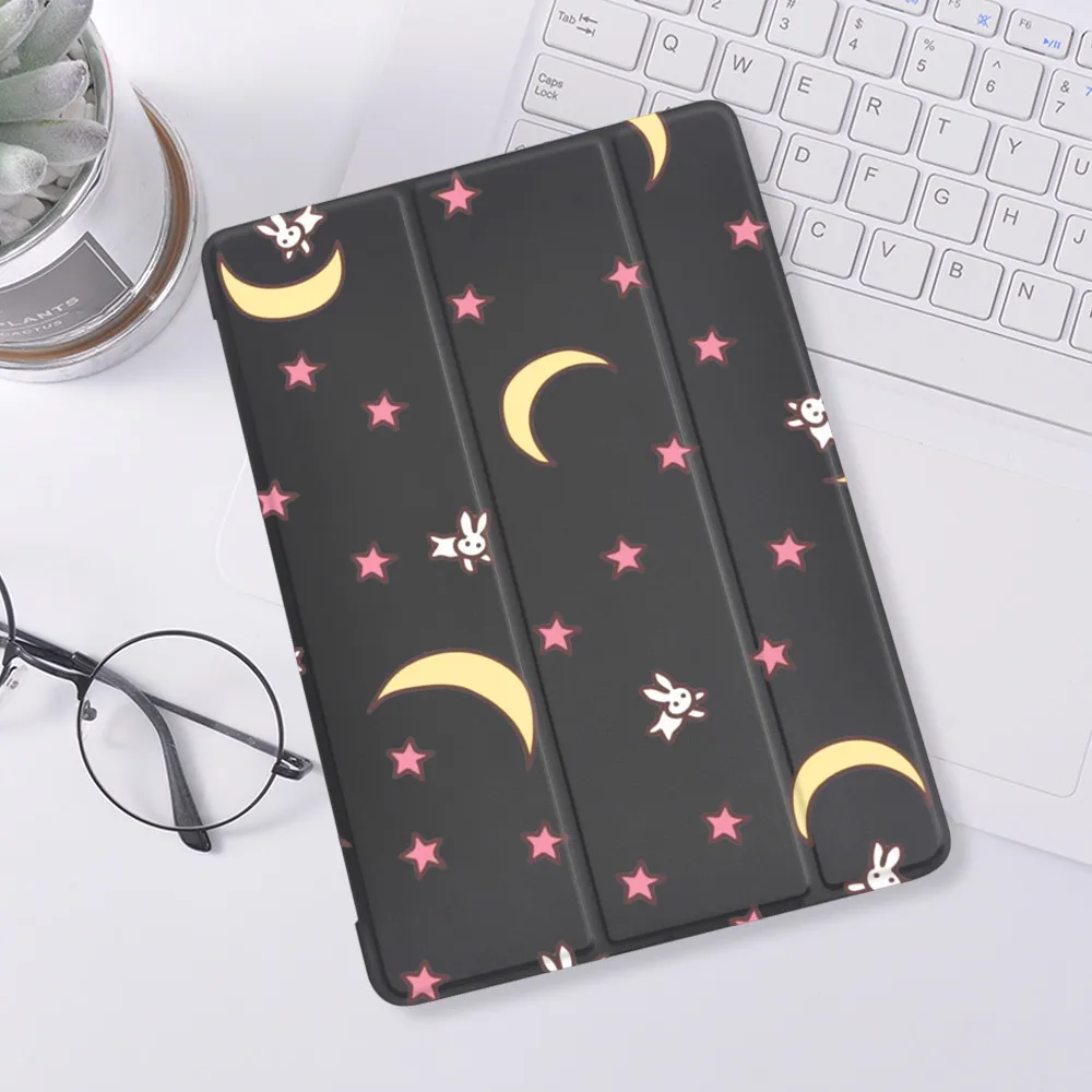 

Cute Moon Star For iPad Air 4 2020 Mini 5 4 Case Luxury Silicone Cover For iPad 10.2 8th 7th Generation iPad Pro 11 2020 Air 2 3