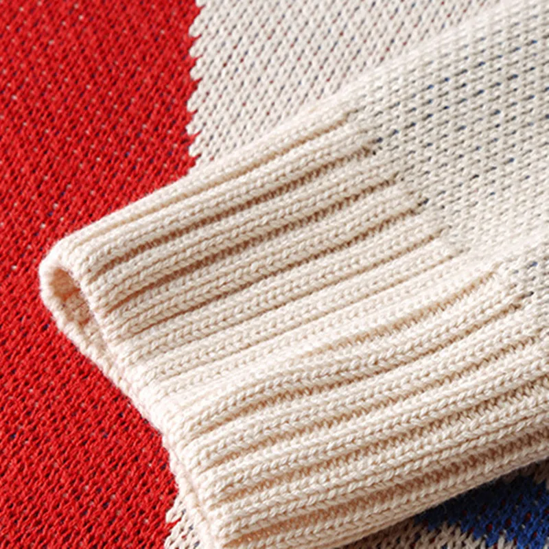 

2021 Smile Embroidery Sweater Men Fashion Korean Pullovers Cotton Mens Designer Pattern Sweater O Neck Winter Clothes Oversized