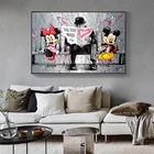 5D алмазная живопись Микки Мауса Бэнкси, художественное граффити, поп-арт, все, что вам нужно, любовь, мозаика для гостиной, роспись, картина