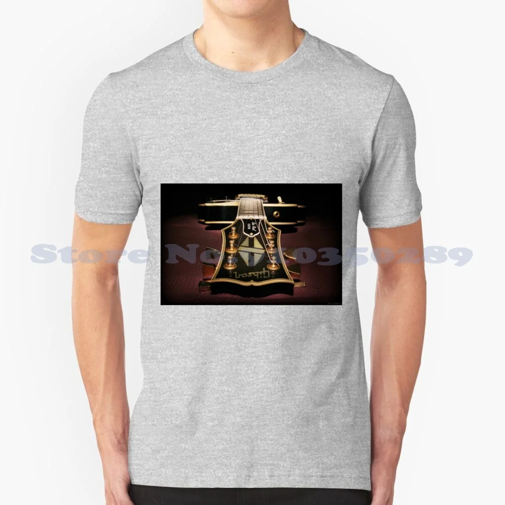 

Модная Винтажная футболка с надписью «The Speed Of Sound», футболки с изображением гитары, натюрморта, спасательного освещения, черного цвета, штат ...