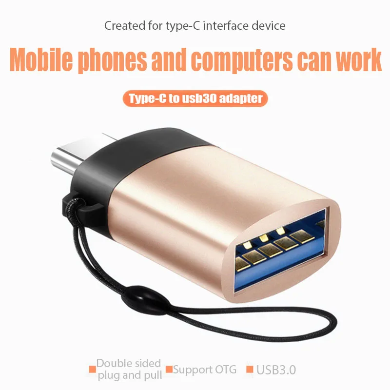 Фото Переходник USB 3.1 Type-C адаптер типа OTG для использования 3 0 передачи данных планшета