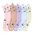 Коврик для унитаза, многоразовый, теплый, мягкий, забавный мультяшный Кот, моющееся сиденье, для ванных и туалетных комнат