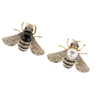 cute honey bee wasp rhinestone brooch bohemian bug pin costume corsage