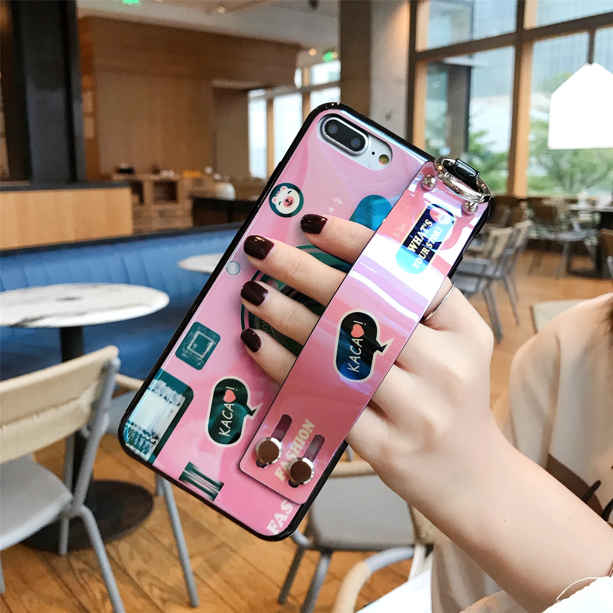 Ретро Камера 3D ремешок Стенд держатель мягкий ТПУ чехол для телефона samsung Galaxy A70 A60