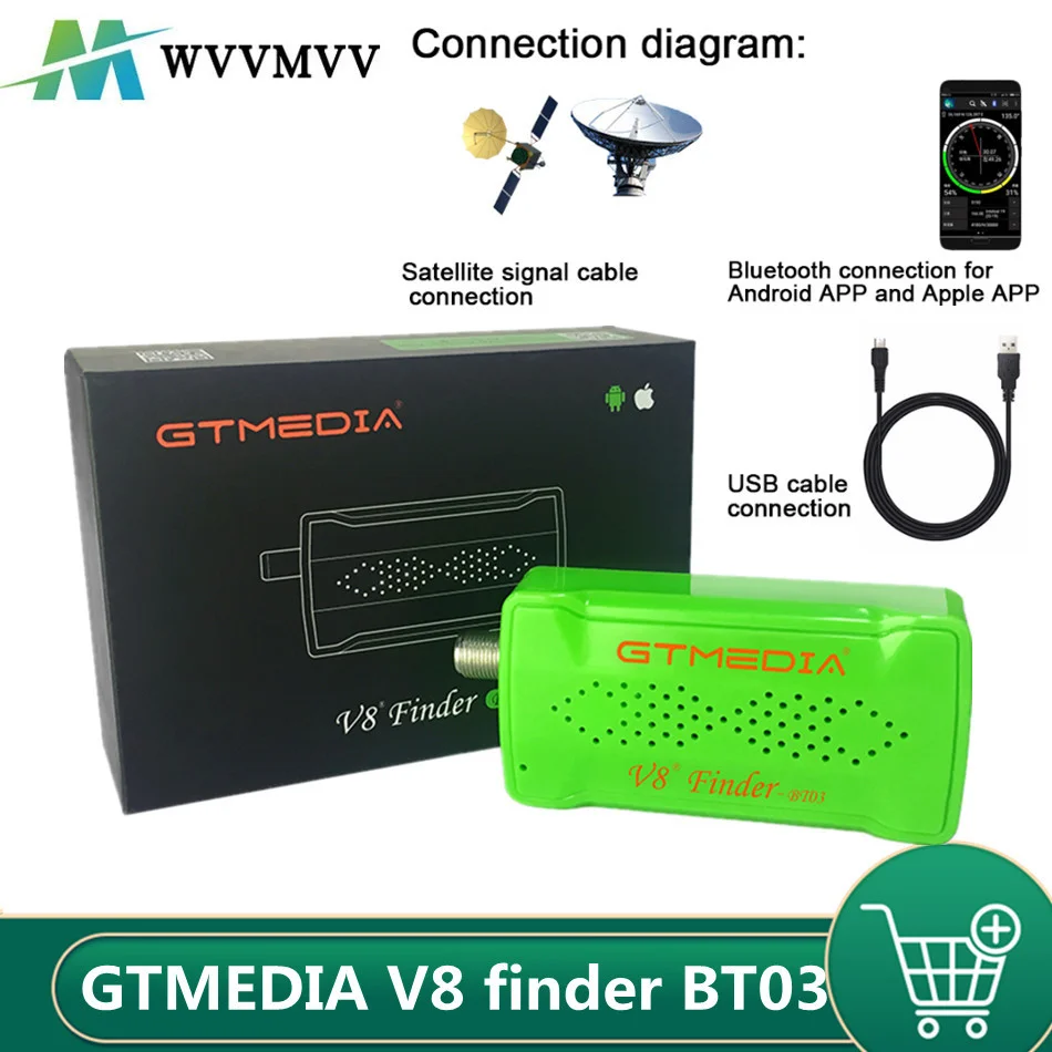 

WvvMvv [[Genuine]Original V8 Finder BT03 Finder DVB-S2 satellite finder Better than satlink ws-6933 ws6906 upgrade freesat bt01
