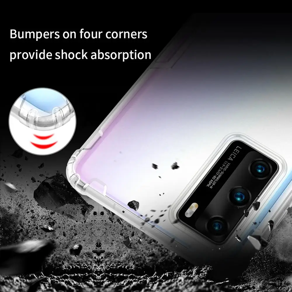 Чехол Nillkin для Huawei P40 P30 P20 Pro Мягкий ТПУ Ультратонкий чехол 0 6 мм телефона Lite