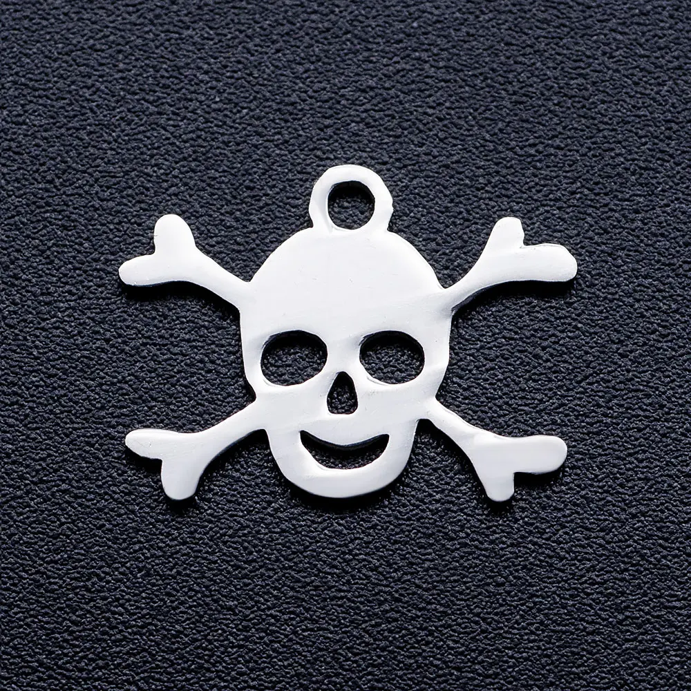 10 шт./лот подвески для украшений сделай сам в виде черепа оптовая продажа