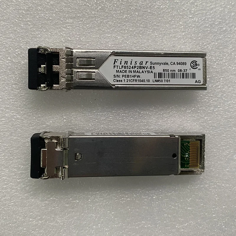 

Pulled Finisar FTLF8524P2BNV-E5 850nm 4Gb SFP Transceiver,5pcs/lot