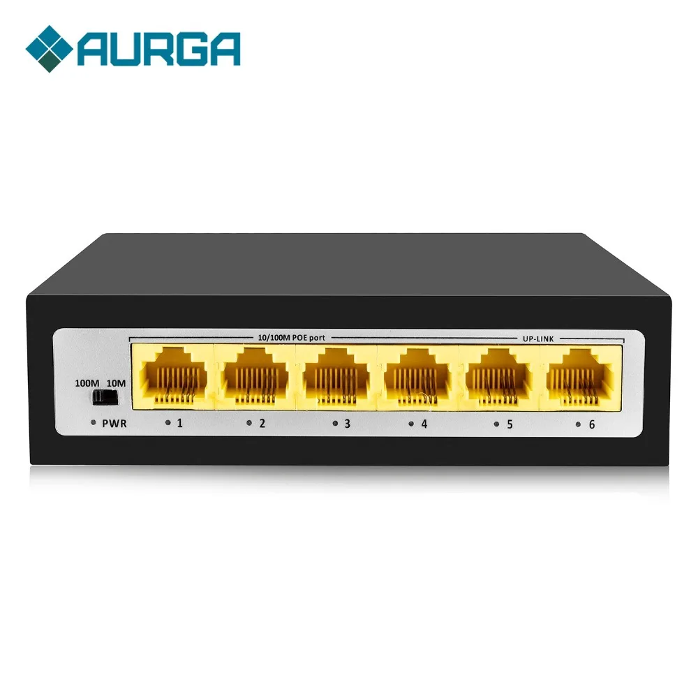 

CCTV PoE Net Switch 4-Port 10/100M Hub Power Over Ethernet PoE&Optical Transmission 15W For IP Camera System Network Switcher