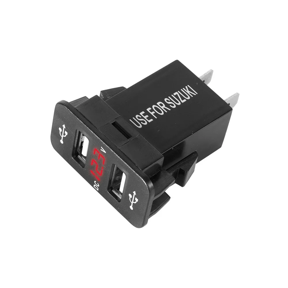 12 В/24 В двойной порт автомобильное usb зарядное устройство для мобильного телефона