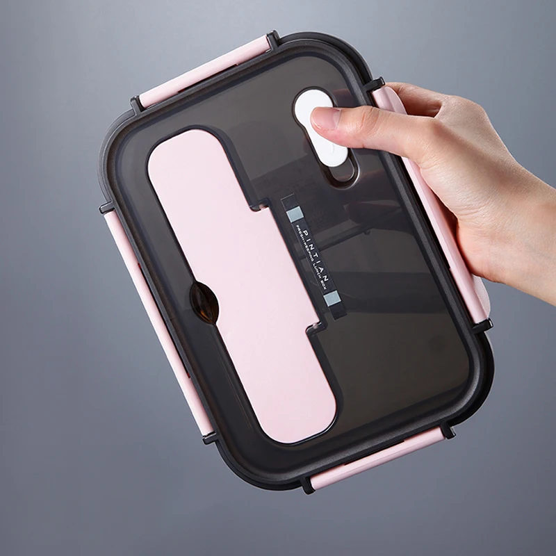 

Lunch Box Kitchen Work Student Outdoor Activities Travel Microwave Heating Food Container Plastic Bento Box Storage Snacks Boxes