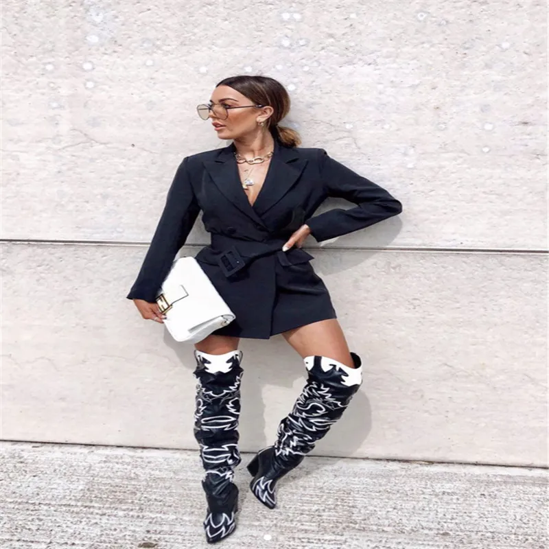 Женское сексуальное Формальное короткое платье офисное женское двубортное