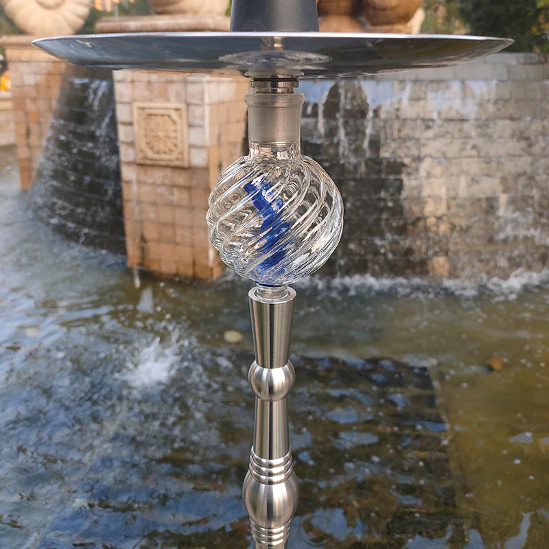 1 pc borosilicate glass hookah molasses catcher joint dia 18.8mm narguile chicha tobacco oil collector metal shisha accessory