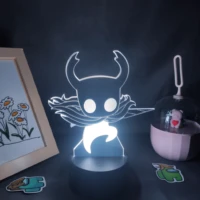 hollow knight game 3d lamps led rgb neon night lights birthday toys cool gift for friends kid bed room table colorful decoration