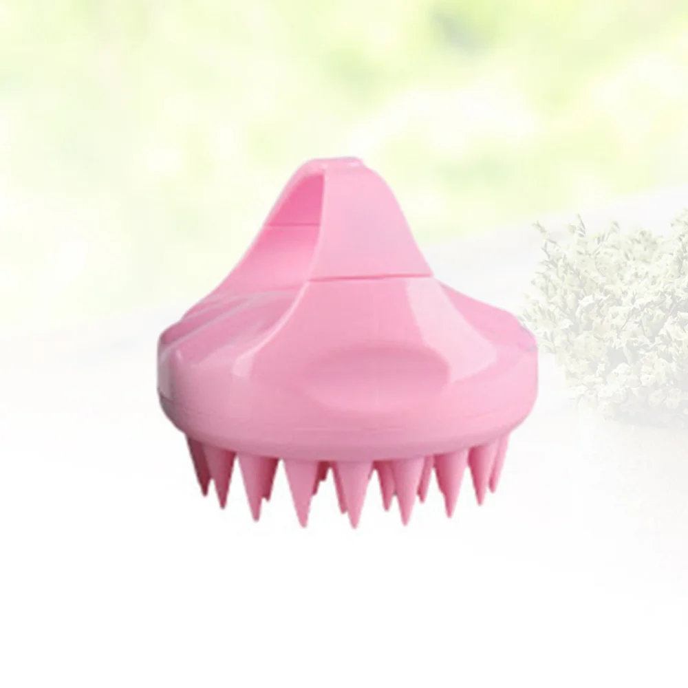 

1Pc Silicone Hair Washing Brush Portable Comb Durable Body Scrubbing Shower Brush