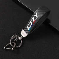 leather car keychain 360 degree rotating horseshoe key rings for honda city accessories car styling