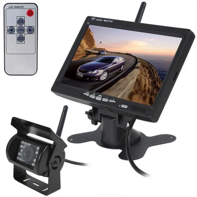 

7 inch Wireless Truck Car Rear View Monitor Reversing LCD Display with Night Vision Backup Rearview Camera For Vehicle
