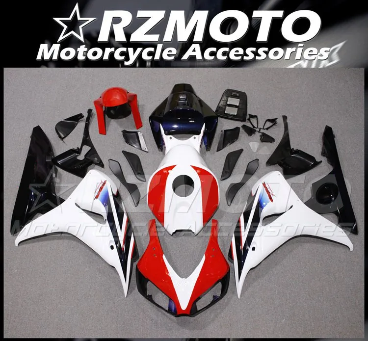 

Injection Mold New ABS Whole Fairings Kit Fit for HONDA CBR1000RR 2006 2007 06 07 CBR1000 Bodywork set red white