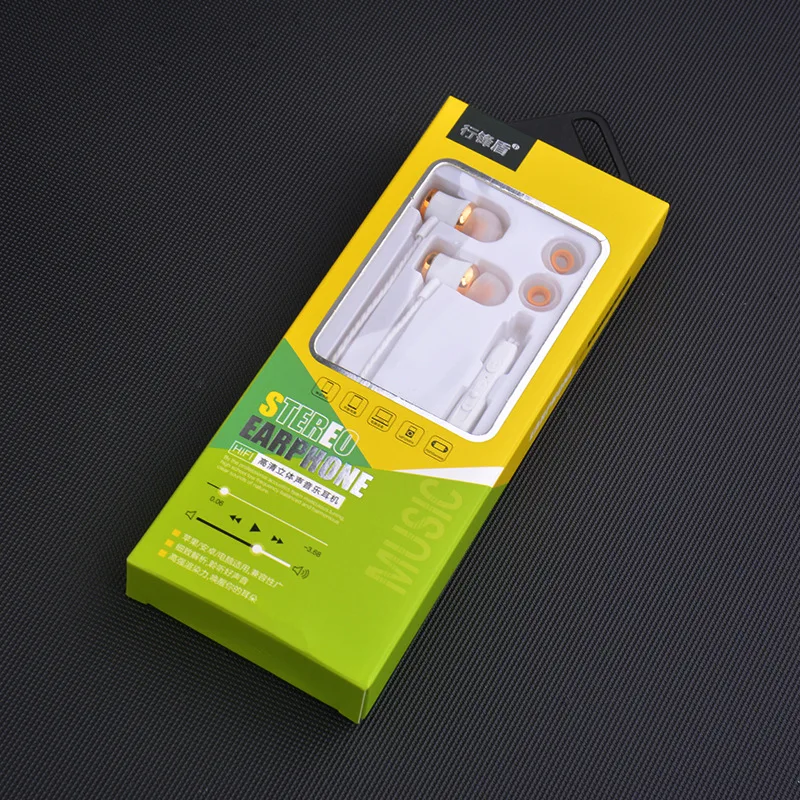 Наушники-вкладыши с гальваническим покрытием спортивные наушники проводные для