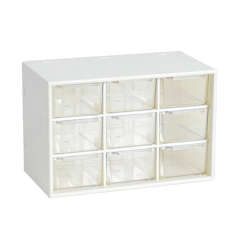 

Grids Organizer Jewelry Box Make Up Organizer Storage Container Desk Organizer Stationery Plastic Transparent Box