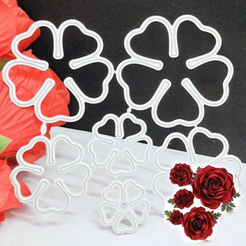 Штамп для резки сделай сам 6 шт. 3D Цветочные металлические штампы скрапбукинг