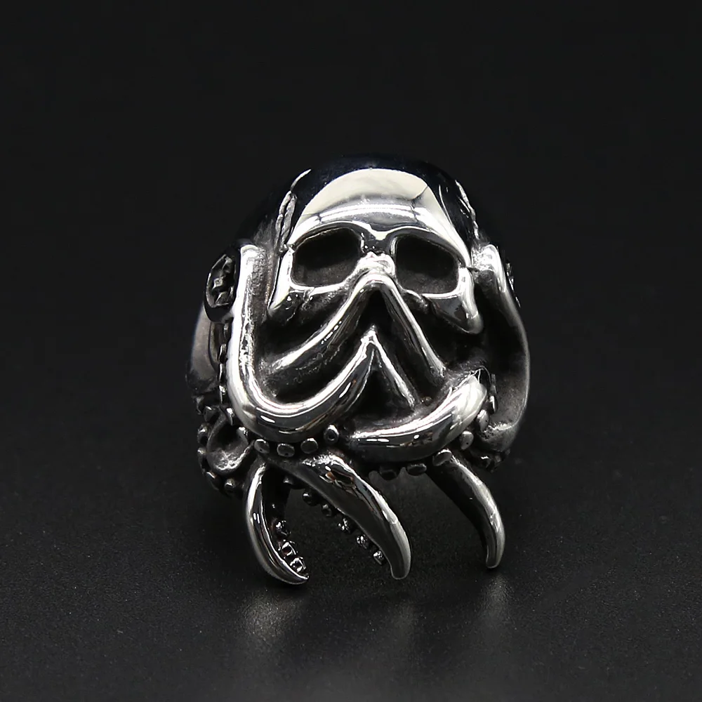 Мужское кольцо в готическом стиле панк хип-хоп | Украшения и аксессуары