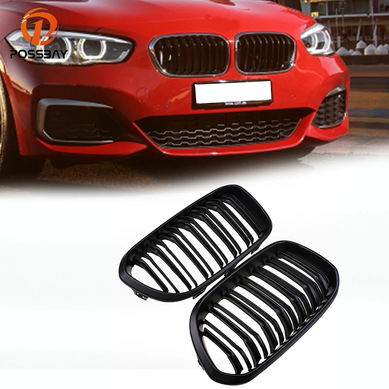 Передняя Центральная широкая решетка радиатора POSSBAY гоночная матовое черное