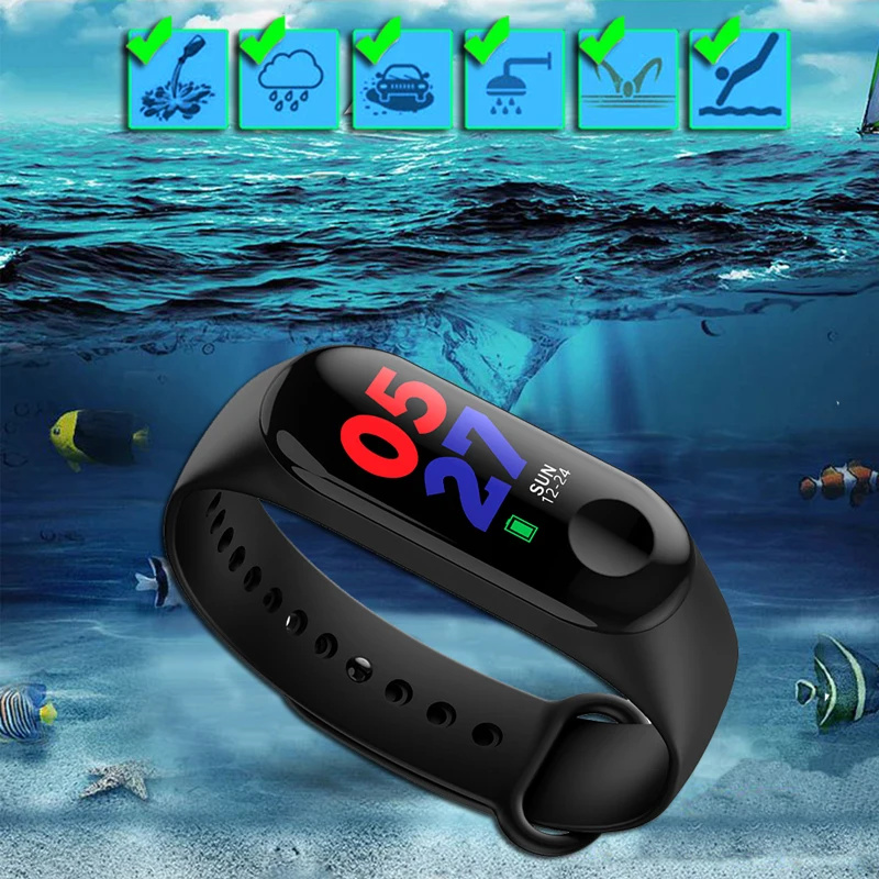 Спортивный Браслет умные часы для женщин и мужчин Android IOS Smartwatch фитнес-трекер