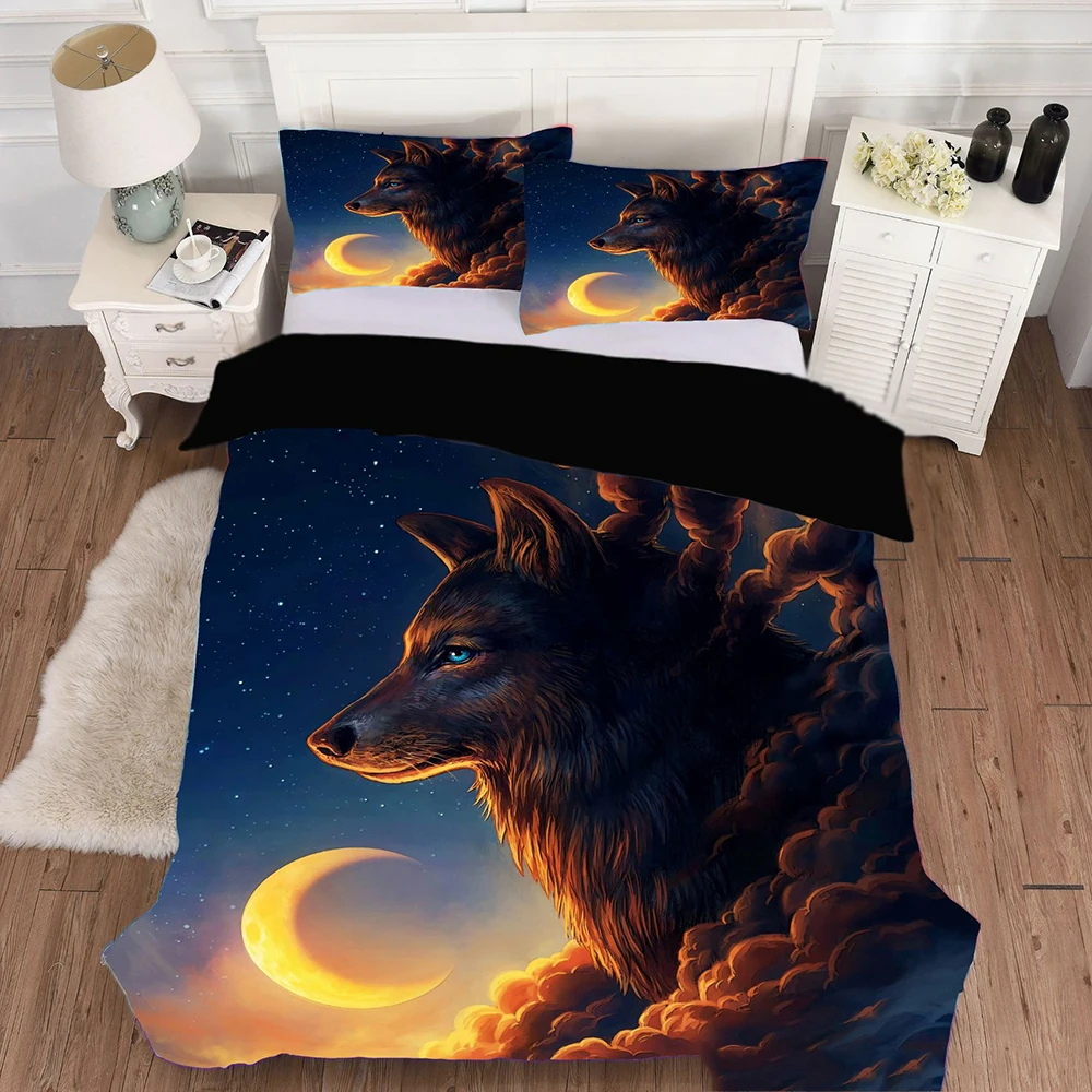 Cool Star Animal Locomotive Duvet Cover 3D Digital Printing 2/3psc Bedding Set With Pillowcase King Full Size Comforter | Дом и сад