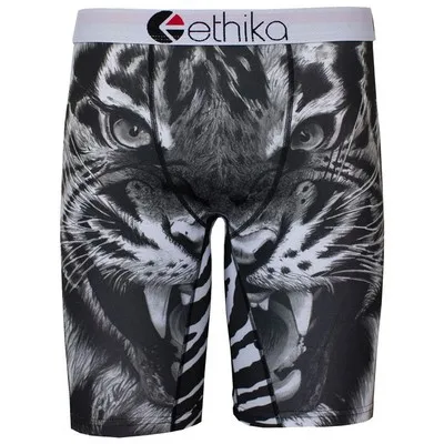 Ethika мужские трусы-боксеры нижнее бельё для девочек дизайнерские дышащие трусы-боксеры из Ice Silk длинные Шорты спортивные мужские облегающие трусы для мужчин