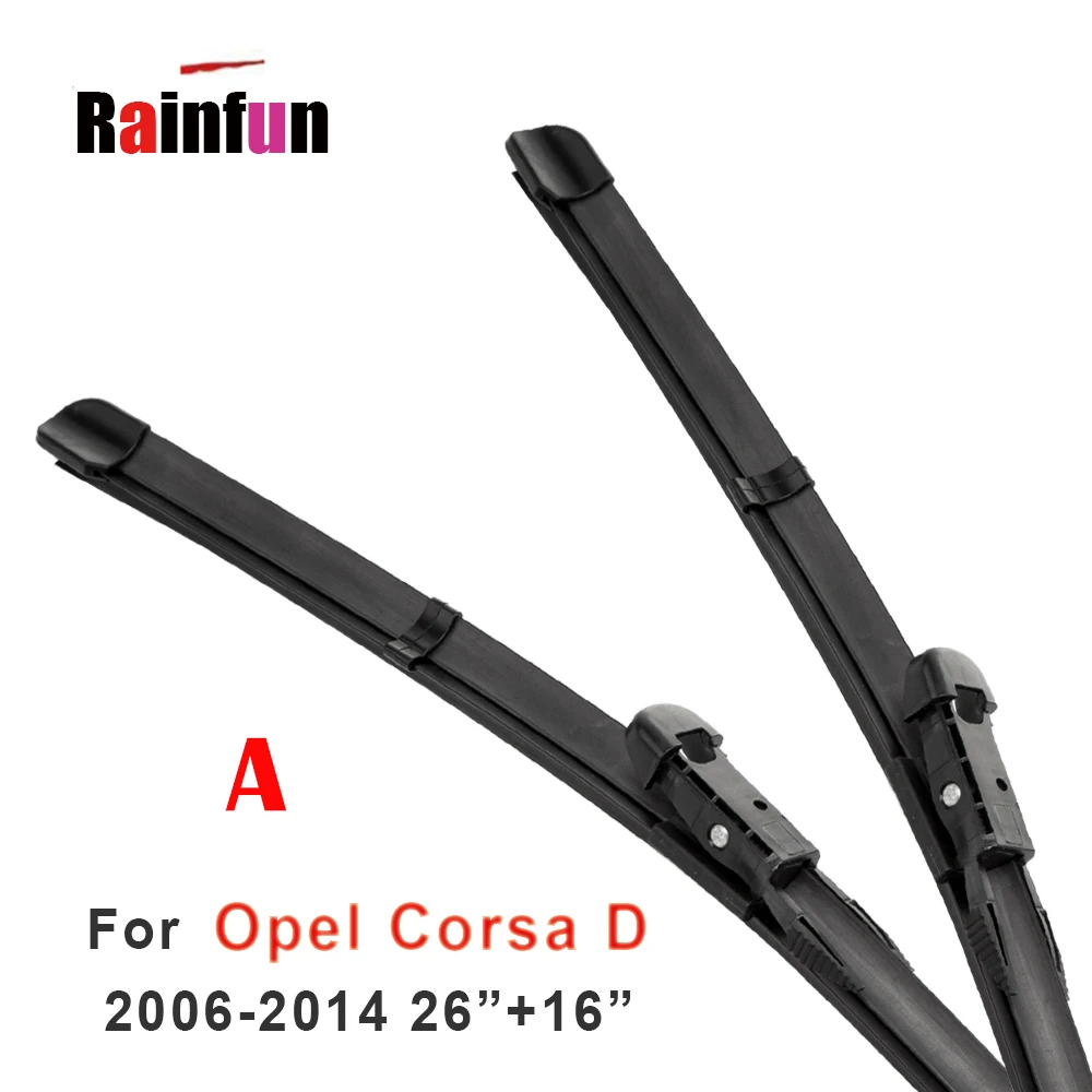 RAINFUN Передняя и задняя щетка стеклоочистителя для OPEL Corsa C/D/E (2000 далее) B 12C рукоятка