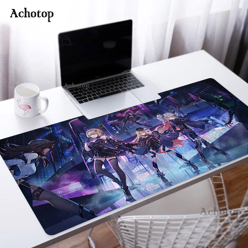 

Beautiful Sexy Anime Girl Mouse Pad Honkai impact the 3rd Rubber Pad to Mouse PC Gamer Computer Gaming Mouse Mat xxl 900x400x4mm