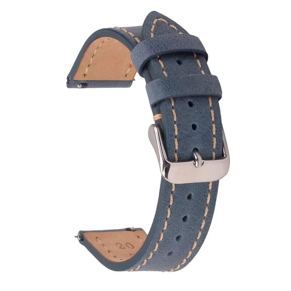Ремешок из натуральной кожи для наручных часов 20 мм 22 | Наручные часы