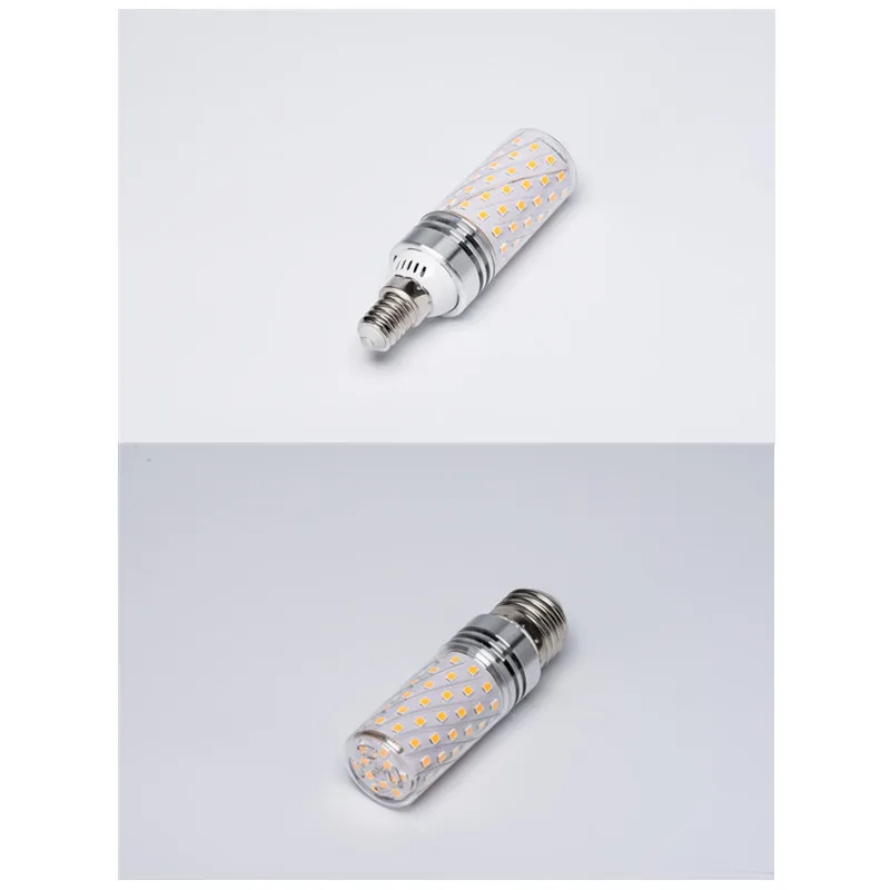 Светодиодная лампа-Кукуруза E27 E14 SMD2835 12 Вт 110 В 220 86 светодиодов | Светодиодные