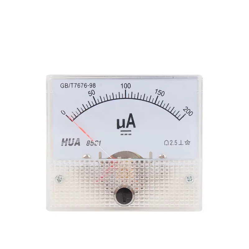 85C1 DC Аналоговый указатель Microamps Амперметр 20uA 30uA 50uA 100uA 200uA 300uA 500uA AMP|Измерители
