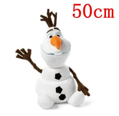 50cm olaf 40-50 см Снежная королева принцесса Fever Анна Эльза Brinquedos чучело Плюшевые игрушки куклы для детей рождественские подарки - Цвет: 50cm olaf