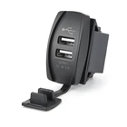 Универсальное автомобильное зарядное устройство с двумя USB-портами 12-24 в 3,1 А, зарядное устройство с двумя USB-портами для IPhone 5 6 6S Ipad Samsung Tablet