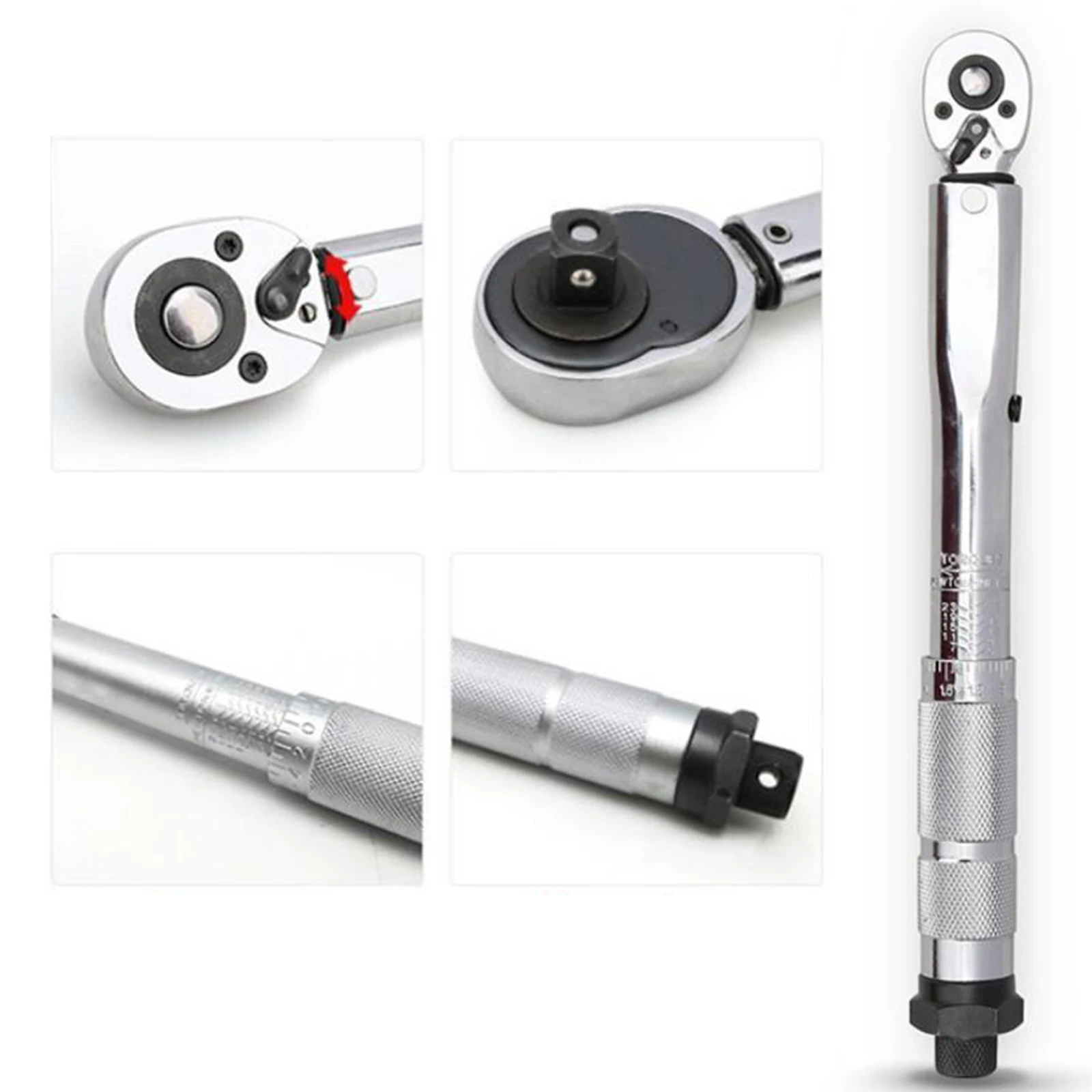 

Bicycle Torque Wrench 1/4 Inch Drive Click Torque Wrench Set 5-25Nm Cycling Bike Maintenance Socket Tools Kits