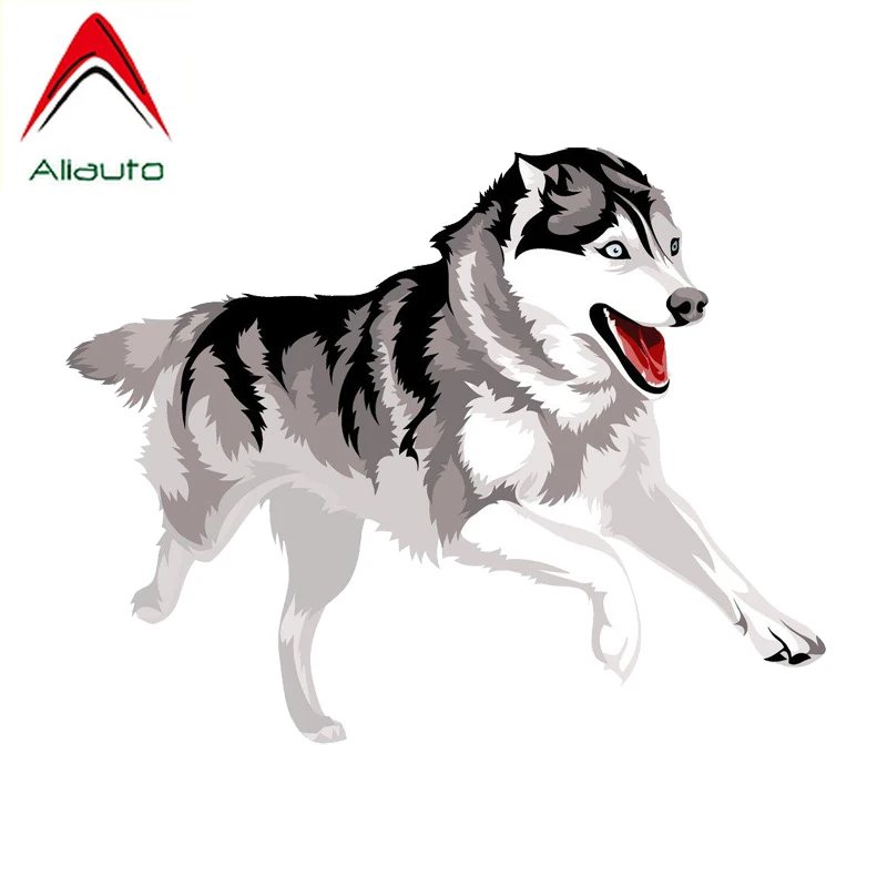 

Aliauto Cool Motorcycle Car Sticker Funny Running Wolf Head Accessories Waterproof Reflective Creative Decal PVC,16cm*12cm