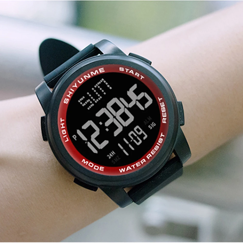 Часы наручные SHIYUNME Мужские Цифровые военные водонепроницаемые спортивные с