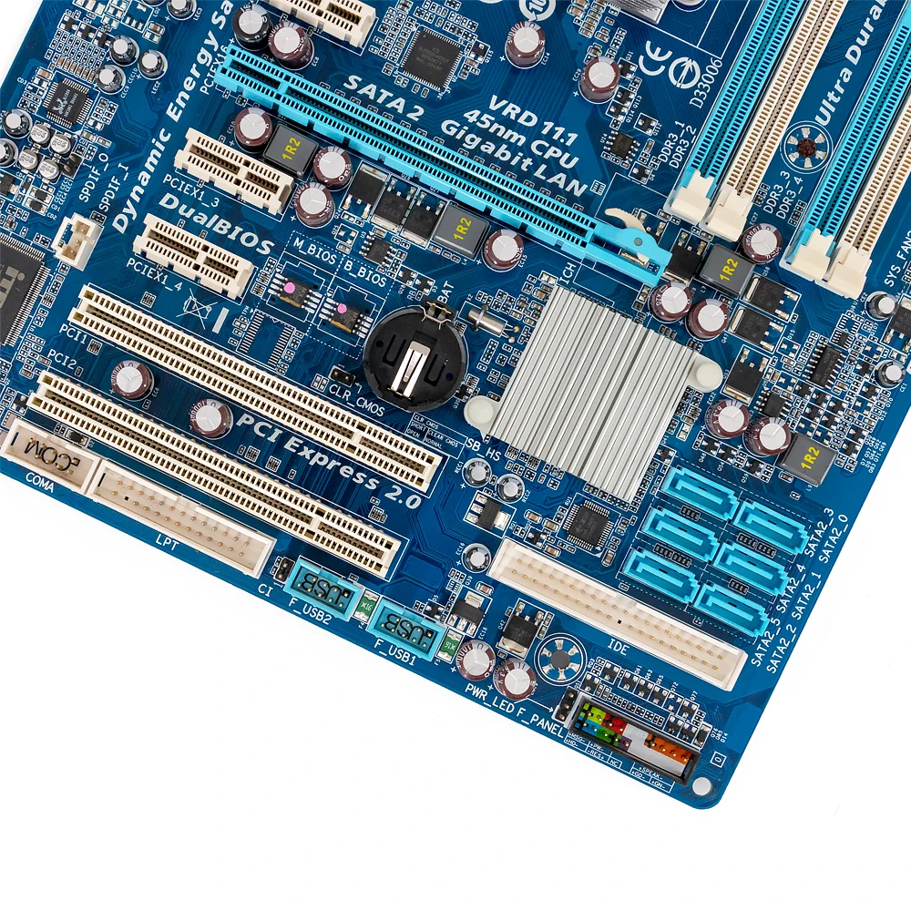 Материнская плата Gigabyte GA-EP43T-S3L EP43T-S3L P43 Socket LGA 775 DDR3 16GB ATX