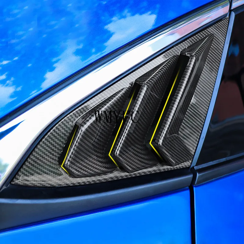 Для Honda Civic 10th Gen 4dr Седан задний треугольник окна затвора накладка ABS углеродного