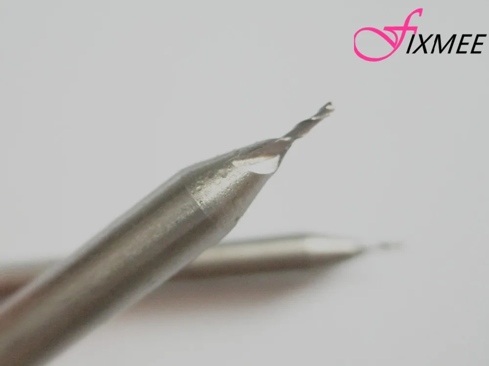 Fixmee New 2pc HSS CNC Straight Shank 2 Flutes 1mm End Mill Milling Cutter for Wood Thin Metal Aluminum Drill Bits 6mm | Инструменты