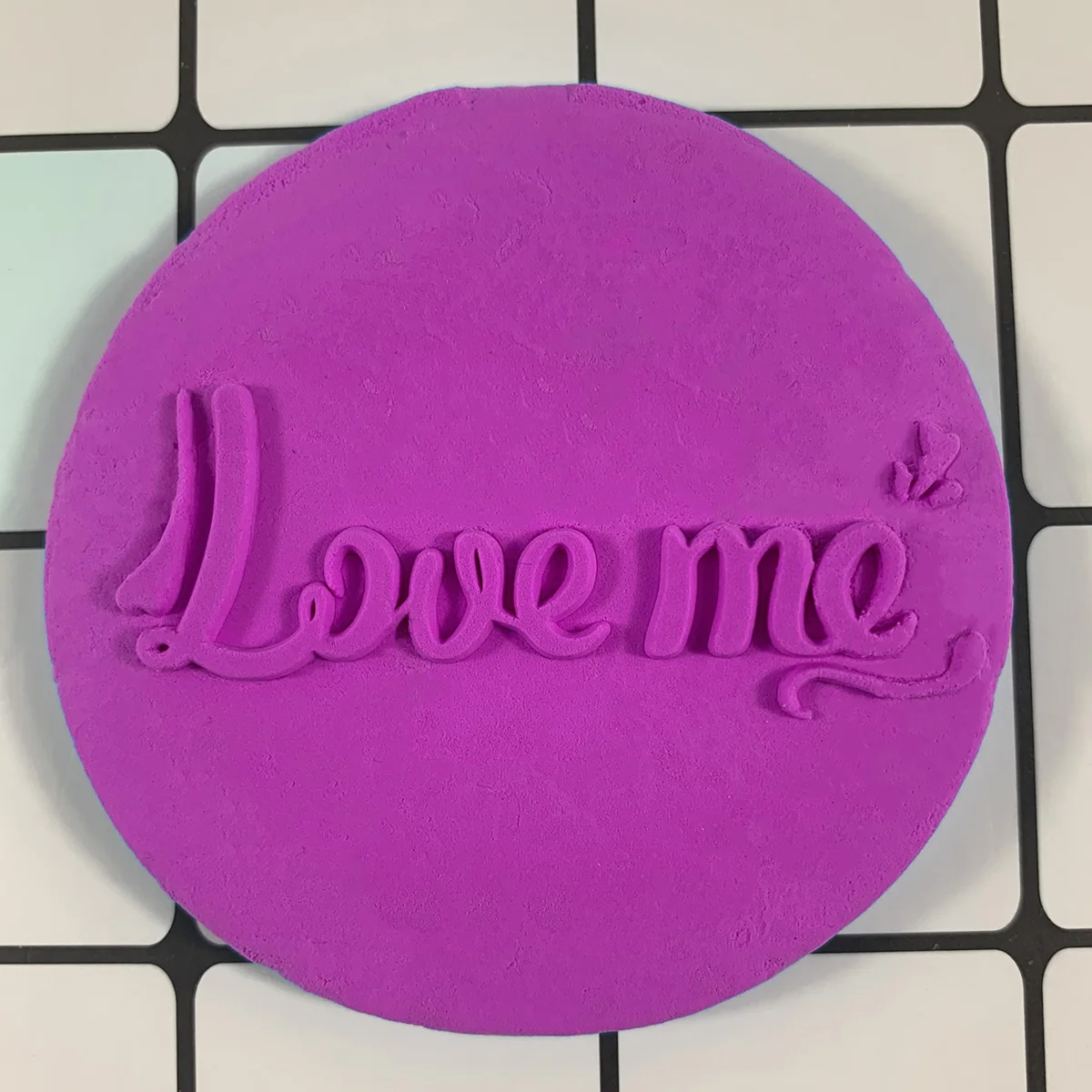 

Love me Cookies Relief Pattern Cake Moulds Decoration Stamper Stamps Lovely Acrylic Tool Baking Mold