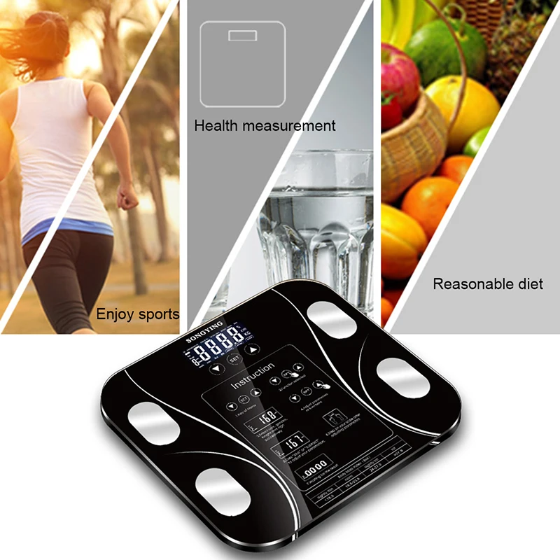 

Smart Body Fat Scale LCD Digital Wireless Phone Receive BMI Weight Monitor Health Analyzer Fitness Lose Weight Tools Scales